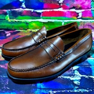 Dexter Penny Loafers Shoes Brown Leather Comfort Size 11 D "Made In USA" 11-336